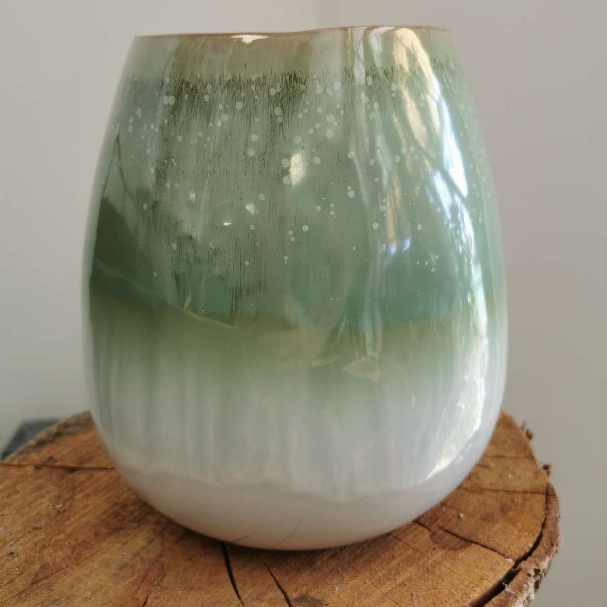 Vase nacre vert d'eau